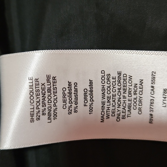 Black Zippered Blazer SIZE 10 - Picture 6 of 10